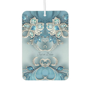 Blue Verziert Floral Air Freshener Autolufterfrischer