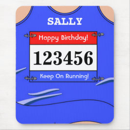 Blue Vest Mouse Mat Mousepad