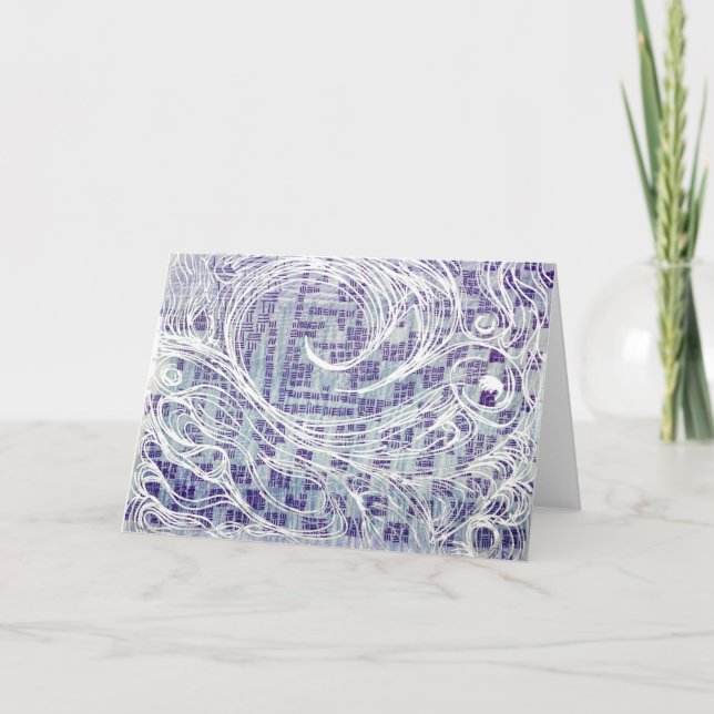 Blue Vielen Dank Dankeskarte (Vorderseite)