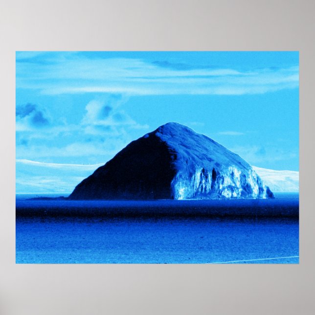 Blue Views Ailsa Craig Firth of Clyde Scotland Poster (Vorne)
