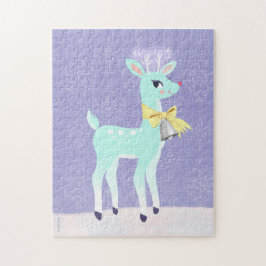 Blue Vintag Reindeer Lavender
