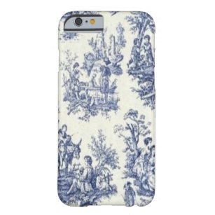 Blue Vintag Toile Barely There iPhone 6 Hülle