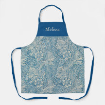 Blue Vintag William Morris Pattern Marigold Name