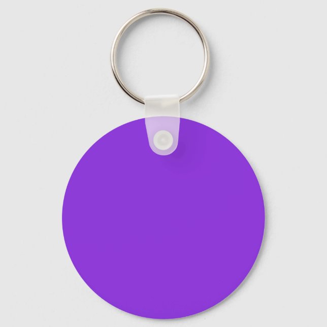 Blue Violet 8A2BE2 Farbe - Option Name hinzufügen Schlüsselanhänger (Vorderseite)
