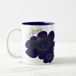 Blue Violet Corolla Blume Zweifarbige Tasse