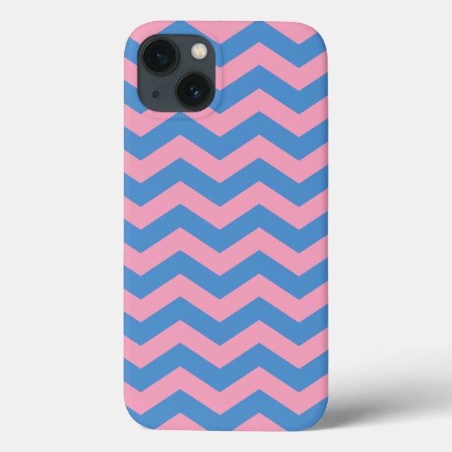 Blue Violet Mattiert Orchid Chevrons Case-Mate iPhone Hülle (Rückseite)