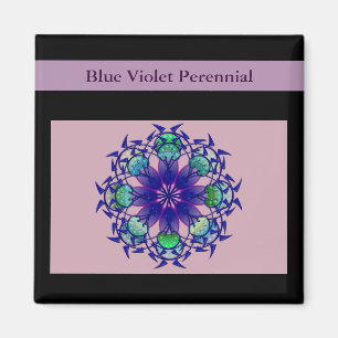 Blue Violet Perennial Magnet