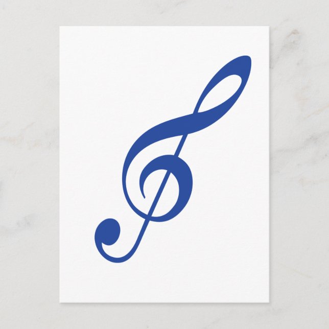 Blue Violin-Taste Postkarte (Vorderseite)