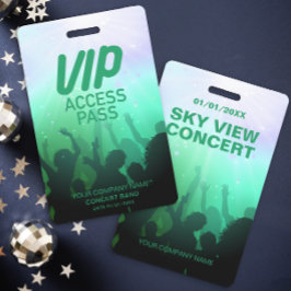 Blue VIP All Access Concept Abzeichen Ausweis