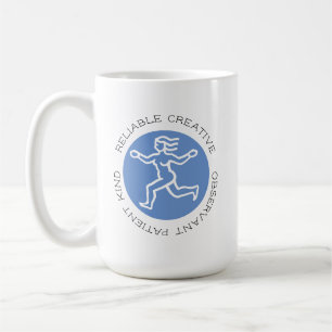 Blue Virgo Zodiac Star Sign Personality Merkmale Kaffeetasse
