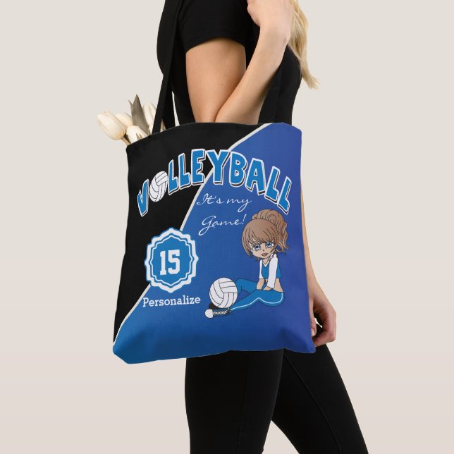 Blue Volleyball Diva Girl Tasche (Von Nahem)