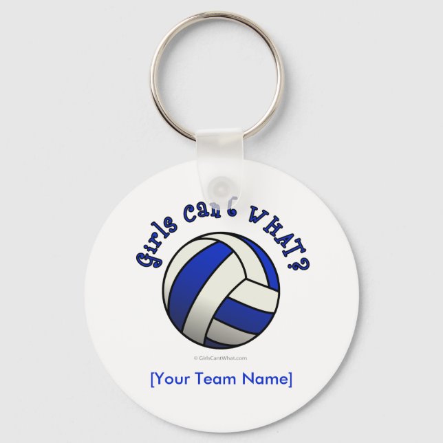 Blue Volleyball Schlüsselanhänger (Vorderseite)