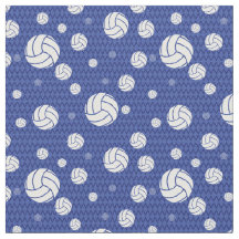 Blue Volleyball Zickzack Gemustert