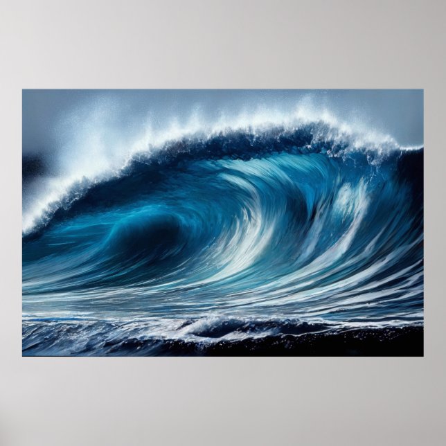 Blue Vortex Poster (Vorne)