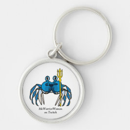 Blue Warrior Crab, MeWarriorWoman auf Twitch Schlüsselanhänger