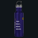 Blue Water Bottle - Bold Vibe - 24 Oz Edelstahlflasche<br><div class="desc">Surround yourself with positivity wherever you go,  with our inspirational Water Bottle.</div>