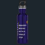 Blue Water Bottle - Courage Vibe - 24 Oz Edelstahlflasche<br><div class="desc">Surround yourself with positivity wherever you go,  with our inspirational Water Bottle.</div>