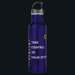 Blue Water Bottle - Empower Vibe - 24 Oz Edelstahlflasche<br><div class="desc">Surround yourself with positivity wherever you go,  with our inspirational Water Bottle.</div>