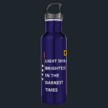 Blue Water Bottle - Hope Vibe - 24 Oz Edelstahlflasche<br><div class="desc">Surround yourself with positivity wherever you go,  with our inspirational Water Bottle.</div>