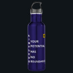 Blue Water Bottle - Limitless Vibe - 24 Oz Edelstahlflasche<br><div class="desc">Surround yourself with positivity wherever you go,  with our inspirational Water Bottle.</div>