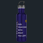 Blue Water Bottle - Passion Vibe - 24 Oz Edelstahlflasche<br><div class="desc">Surround yourself with positivity wherever you go,  with our inspirational Water Bottle.</div>