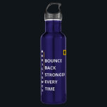 Blue Water Bottle - resilience Vibe - 24 Oz Edelstahlflasche<br><div class="desc">Surround yourself with positivity wherever you go,  with our inspirational Water Bottle.</div>