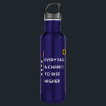 Blue Water Bottle - Rise Vibe - 24 Oz Edelstahlflasche<br><div class="desc">Surround yourself with positivity wherever you go,  with our inspirational Water Bottle.</div>