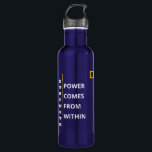 Blue Water Bottle - Strength Vibe - 24 Oz Edelstahlflasche<br><div class="desc">Surround yourself with positivity wherever you go,  with our inspirational Water Bottle.</div>