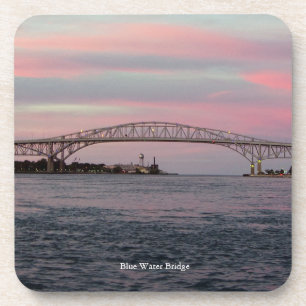 Blue Water Bridge ensemble de 6 dessous de verre e