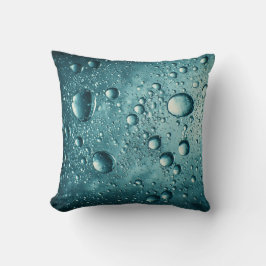 Blue Water Bubbles Underwater Abstract Background Kissen