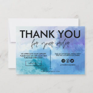 Blue Water Color Danke Media Insert