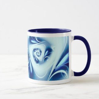 Blue Water Fine Fraktal Art Tasse