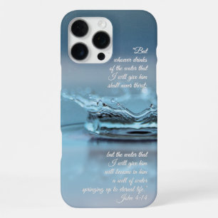 Blue Water Life nie Durst Bible Verse John iPhone 16 Pro Max Hülle