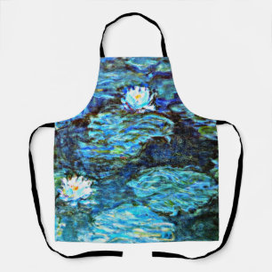 Blue Water Lilies by Monet Schürze