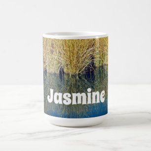 Blue Water Reflection Foto Nature Kaffeetasse