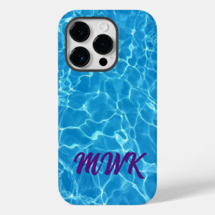 Blue Water Reflection Monogram Case-Mate iPhone 14 Pro Hülle