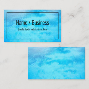 Blue Water Simple Cartes de visite