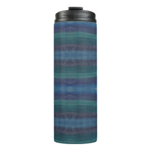 Blue Watercolate Art Thermosbecher