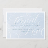Blue Watercolor Bezaubernde Cloudscape Hochzeit