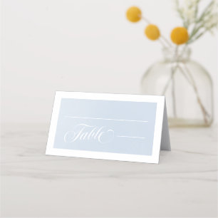 Blue Watercolor Bezaubernde Cloudscape Hochzeit Platzkarte