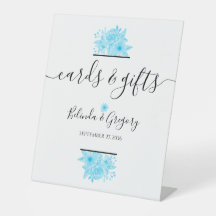 Blue Watercolor Blumenkarten & Geschenke