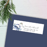 Blue Watercolor Christmas Crab Address Labels<br><div class="desc">Dieses weihnachtliche, türkisfarbene, rote, blaue und grüne Weihnachtsbeleuchtung an der Küste erinnert an meine originale handbemalte Krabbe. Ihre Namen und Rücksendeadresse Details sind Set in einem modernen handgeschriebenen Skript und sans serif Schriftart. Personalisieren Sie Ihre Adresse und Ihren Namen in den Vorlagenfeldern. Ideal für Weihnachtsgebäck an der Küste. Besuchen Sie...</div>