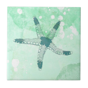 Blue Watercolor Fliese