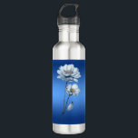 Blue Watercolor Flowers Water Bottle Edelstahlflasche<br><div class="desc">Beautiful Blue Watercolor Flowers Water Bottle</div>