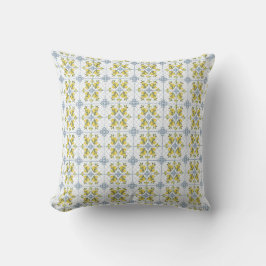 Blue Watercolor French Country Lemon Kissen