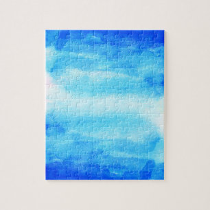 Blue Watercolor Ombre