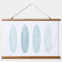 Blue Watercolor Surfboards Stranddekor Kinderzimme