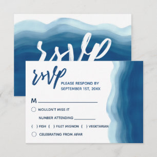 Blue Watercolor Wave   UAWG Einladung