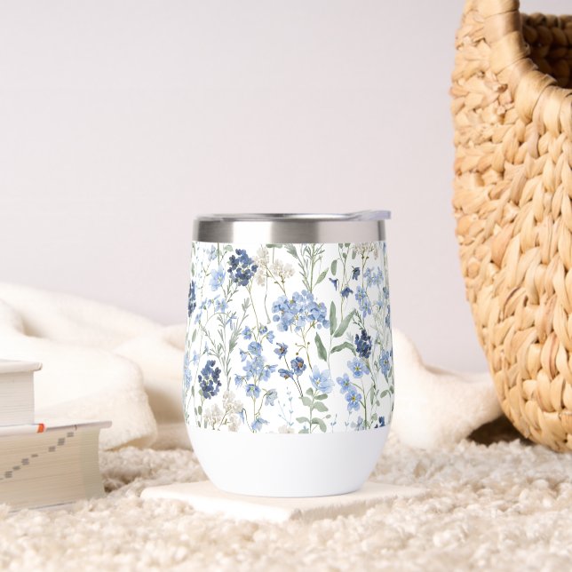 Blue Watercolor Wildflower (Salon)