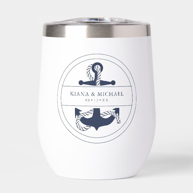 Blue Wave Ancre Mariage V2 Navy ID836 (Avant)